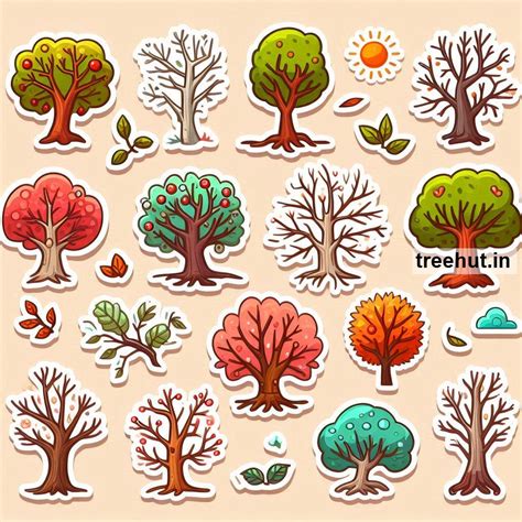 Printable Trees and Branches Stickers and 7 Group Craft Activities for ...