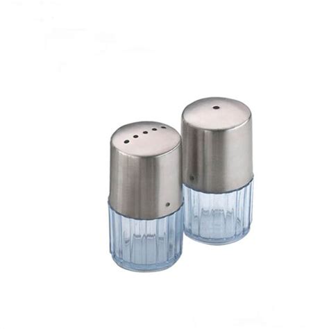 Salt & Pepper Clear Base Condiment Set – Vega Direct