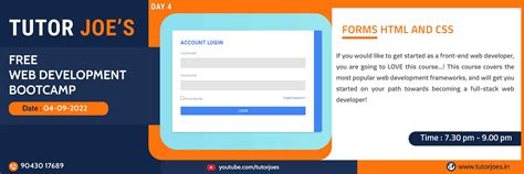 Tutor Joes Free Online Web Development Bootcamp Tamil