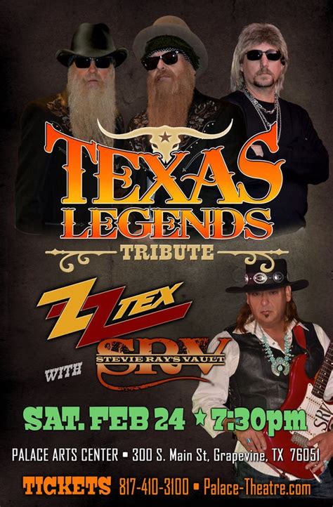 Texas Legends Tribute ZZ TEX with SRV, Palace Arts Center comprised of ...