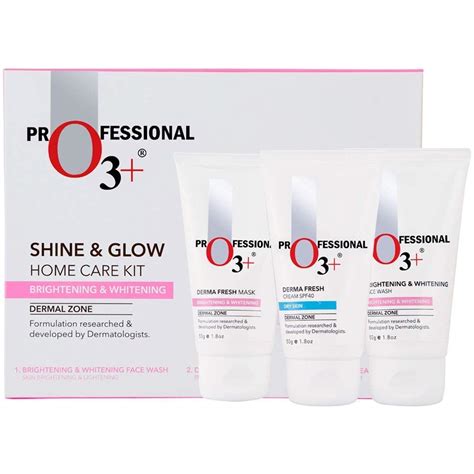 O3+ Shine & Glow Home Care Kit for Brightening & Whitening, 150g ...