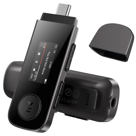 Reproductor MP3 USB de 64 GB con Bluetooth, AGPTEK U5PL 2 en 1 Tipo-C y ...