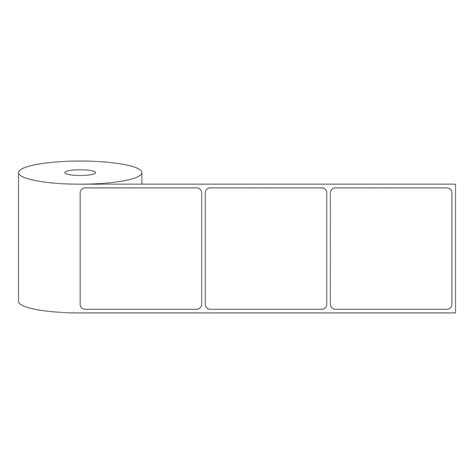 Adhesive Sticker Label Roll | White Gloss Polyster | Avery Dennison ...