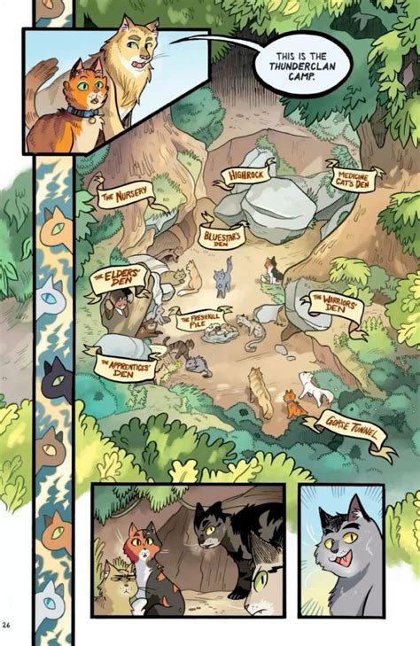 Warrior cats graphic novel thunderclan camp tour | Warrior cats comics ...