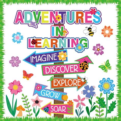 Amazon.com : 56 Piece Adventures In Reading Bulletin Board Classroom ...