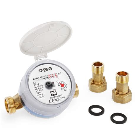 Buy HYDROBILWRAS Certificate Water Meter with Non-return Brass Fittings ...