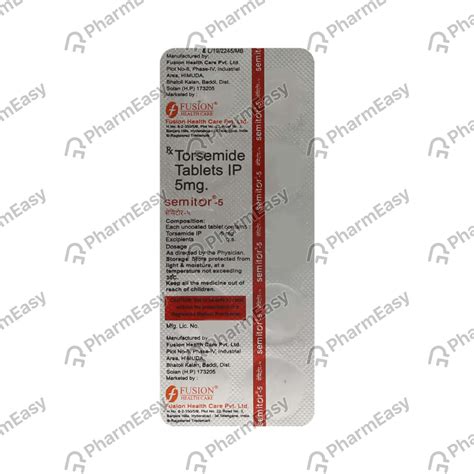 Semitor 5 MG Tablet (10): Uses, Side Effects, Price & Dosage | PharmEasy