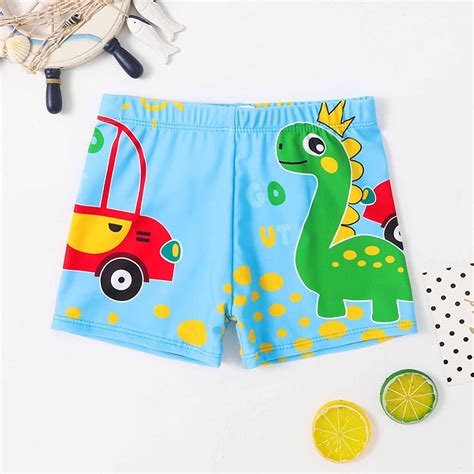 Herrnalise Boys Swim Trunks Toddler Swim Shorts Quick Dry Beach Swim ...