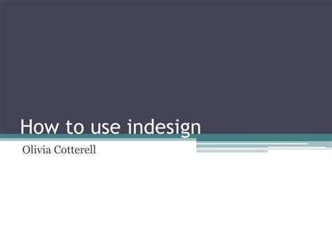 Image result for How to Use InDesign CS5