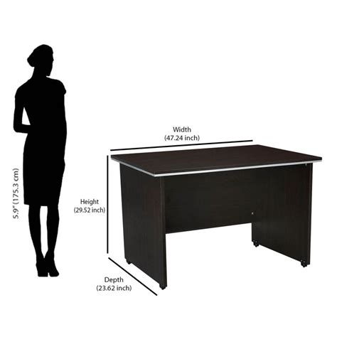 Prime 4ft Office Table (New Wenge) – Nilkamal Homes