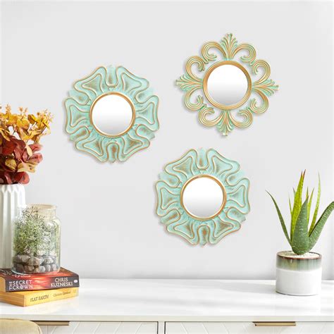 Buy Moonbeam Amity Textured Glass Wall Art - Set of 3 from Home Centre ...