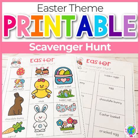Free printable easter scavenger hunt ideas, Download Free printable ...