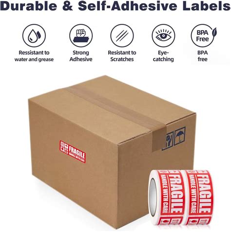 Henalog Fragile Stickers - 1x3 inch Fragile Handle with Care India | Ubuy