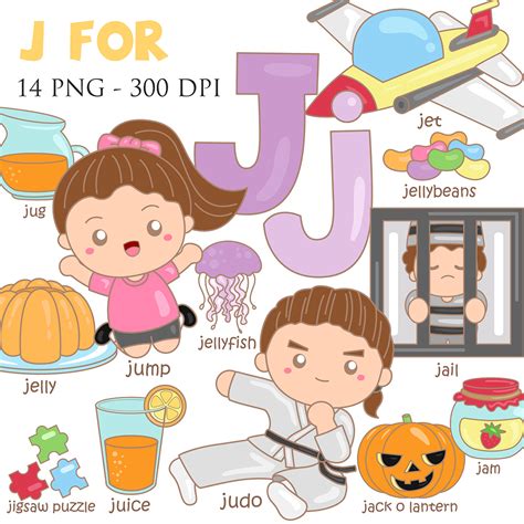 Alphabet J For Vocabulary School Letter - MasterBundles