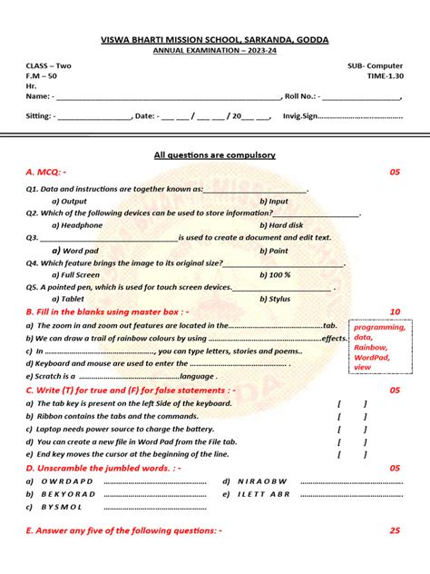 Role of Computer Class 2 的图像结果