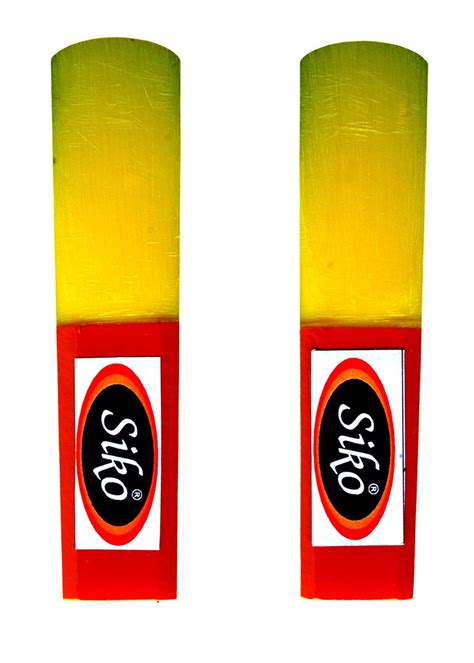 (SIKO) TILAK RAJ & SONS Alto Saxophone Fibre Reed, Strength 2.5, 2 NOS ...