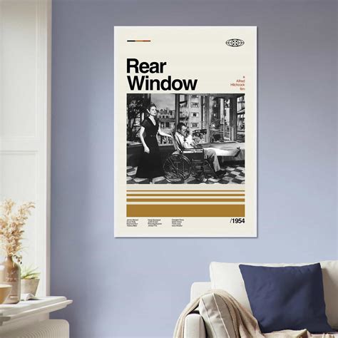 Rear Window Poster, Rear Window Movie, Minimalist Movie Poster DS2 ...