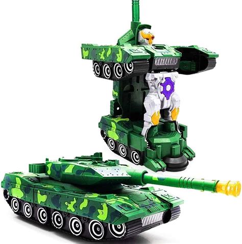 VGRASSP Kids Military Fighter Automatic Deformation Tank to Robot 2 in ...