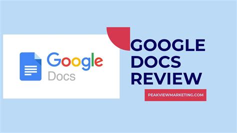 Google Docs Review: Streamlined Collaboration and Productivity
