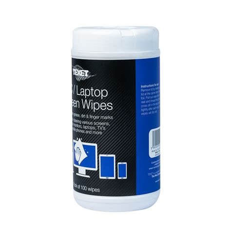 PC, Laptop Screen Cleaning x 100 Wipes – www.texet.com