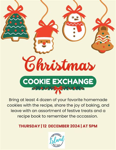 Island Christmas Cookie Exchange, W7545 Blackhawk Island Rd., Fort ...