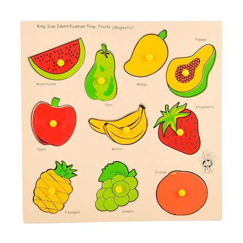Magnetic King Size Identification Tray - Fruits – skillofun