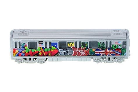 MTA New York City Metro Subway with Latino Union Jack Graffiti 7 ...