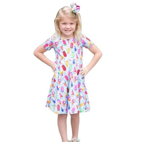 Brand High Quality & Beautiful Design Girls Short Sleeve Frock Design ...