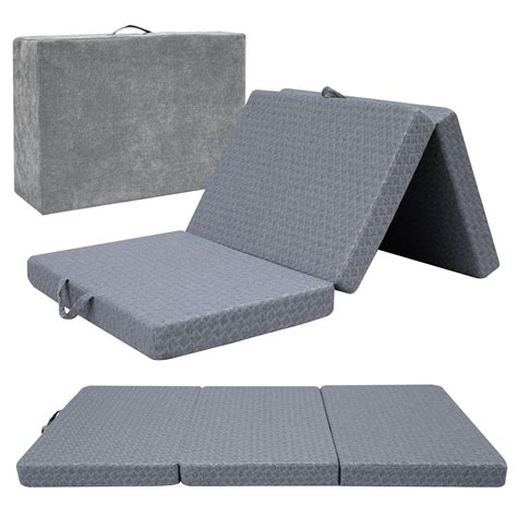 MeMoreCool Tri Folding Mattress Twin, Foldable Mattress Trifold Foam ...