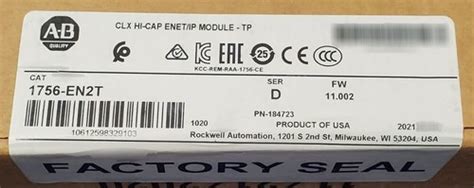 Buy Allen Bradley AB 1756-EN2T ControlLogix EtherNet/IP Module Online ...