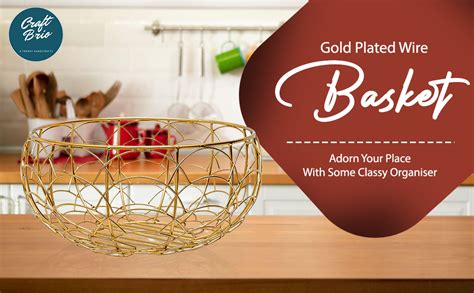 Craft Brio -A TRENDY HANDICRAFTS Multi-Purpose Metal Gold Plated Round ...