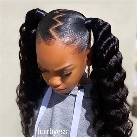 Two Ponytail Hairstyles For Black Hair