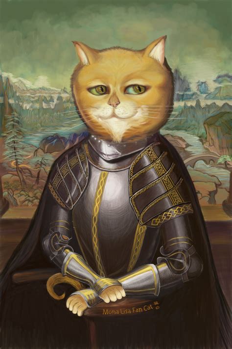 ArtStation - Mona Lisa cat