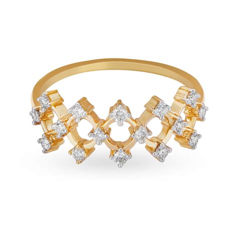 Contemporary Modern Design Diamond Finger Ring