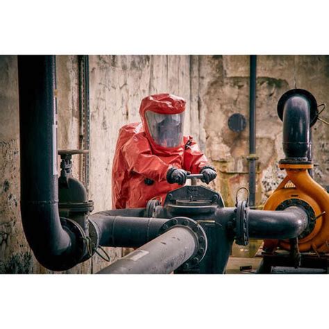 AlphaTec® EVO Type CV/VP1 NFPA Suit, Red, Vent, Antifog, Sock | Bound Tree