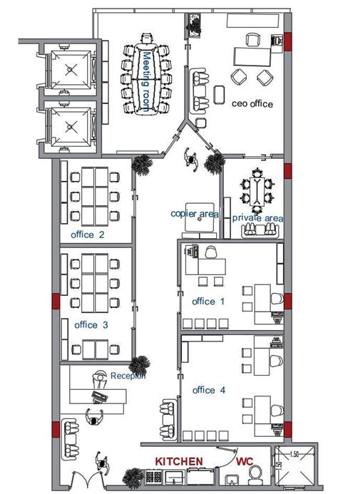 Entry #108 by ahmedassad902 for Modern, Vibrant Office Layout Design ...