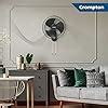 Crompton HISPEED Torpedo 400 mm Wall Mount Fan | 2100 RPM & 105 CMM ...