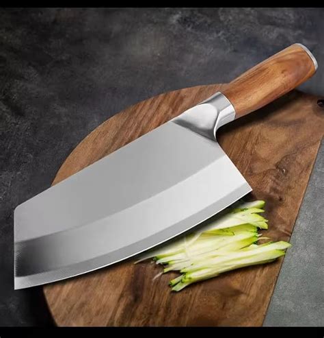 Buy Wizbiz 7 Inch Blade Meat Cleaver Knife for Kitchen Heavy Duty Meat ...