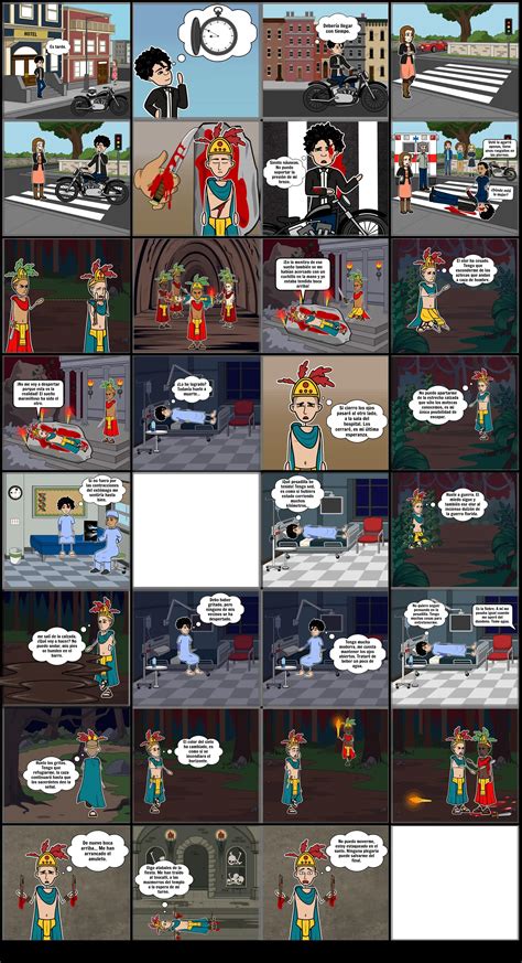 La noche boca arriba Storyboard por carol89366