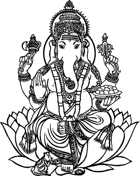 VALAMPURI VINAYAGAR CLIPART IMAGE