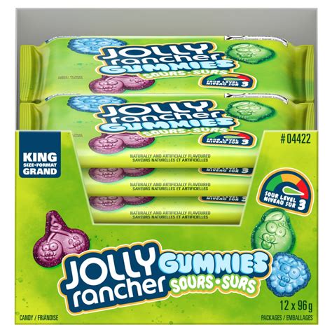 Jolly Rancher Gummies Original Sour King Size - Hard & Gummy Candy ...