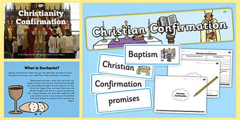 Christian Confirmation Teaching Lesson Pack (teacher made)