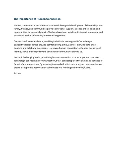 Image result for Importance Human Connection Video