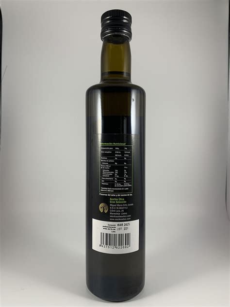 Botella 500ml Premium (12 ud.) – Aceites Útica