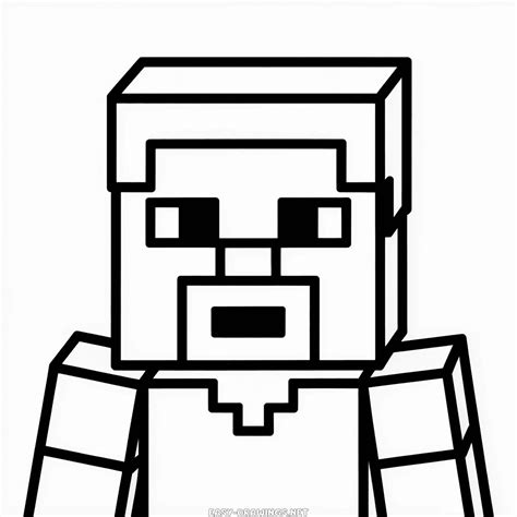 Minecraft Face Easy Drawing | Easy Drawings