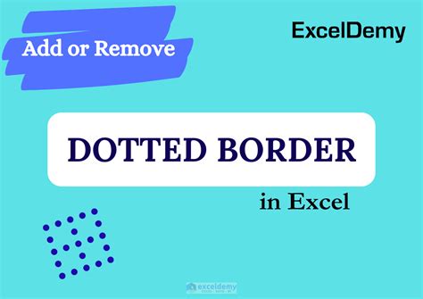 Image result for Excel Dot Borders Tutorial