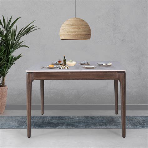 Clarion Marble Top 4 Seater Dining Table – Fabuliv