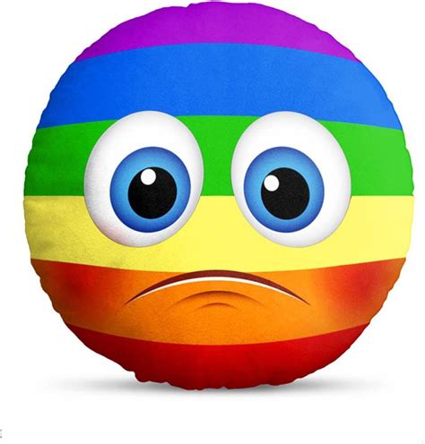 Mukesh Handicrafts Emoticon Emoji Smiley Cushion Pillow Polyester Fibre ...