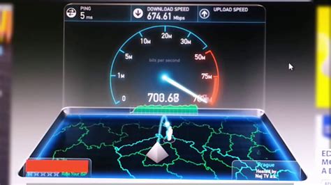 1 Gbit Internet Speed test 1000 Mbps Test rychlosti