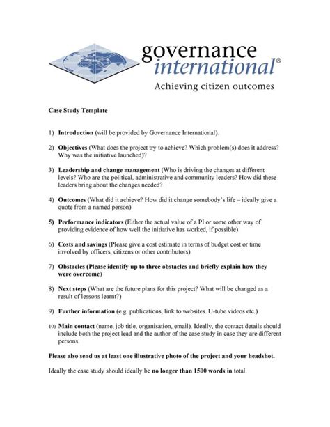 Example of Case Study Template 的图像结果